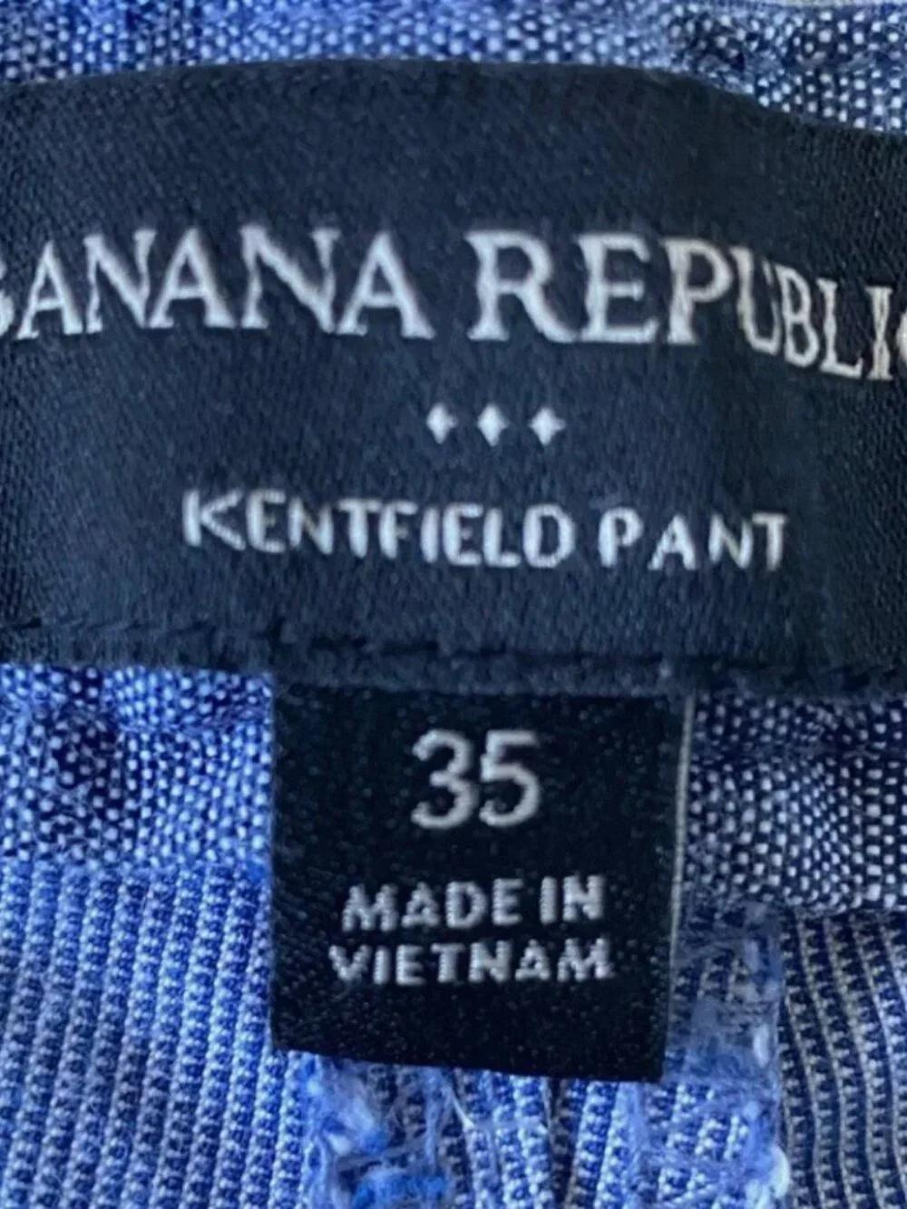 Banana Republic Blue Kentfield Straight Pinstripe Chino Pants 35x30